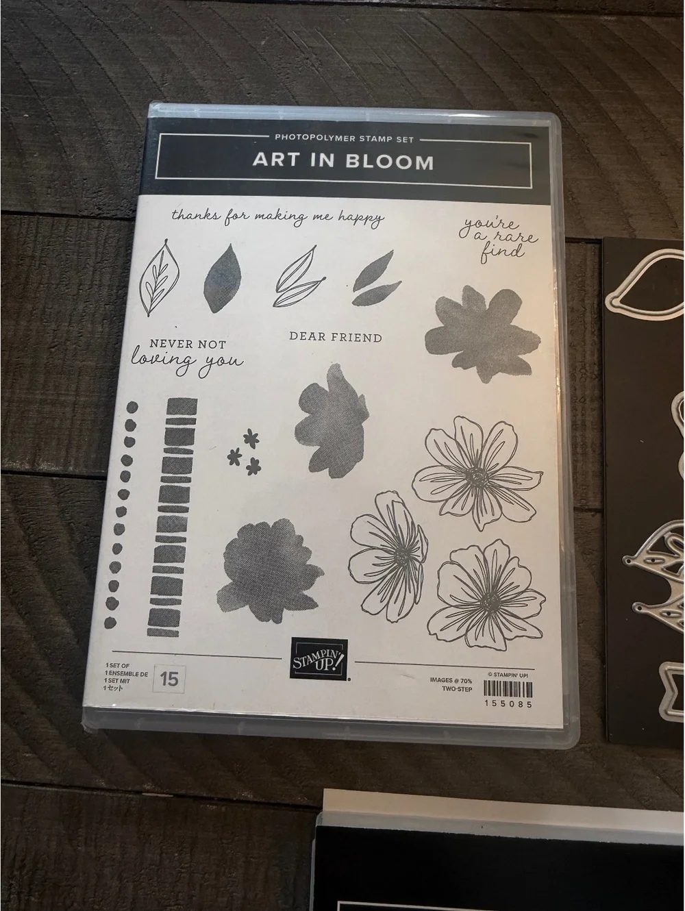 Stampin’ Up Art In Bloom stamp set & Bloom Dies & Bloom Hybrid Embossing Folder